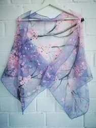 Cherry Blossom Silk Scarf