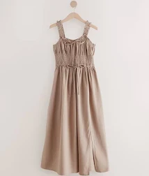 Next Strappy Tie‑Front Midi Dress