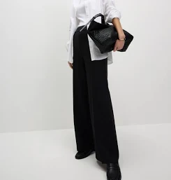 M&S Wide‑Leg Stretch Jersey Trousers