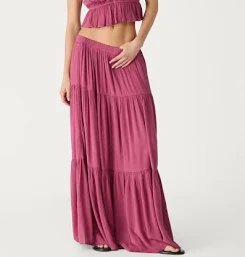 Stradivarius Boho Midi Skirt